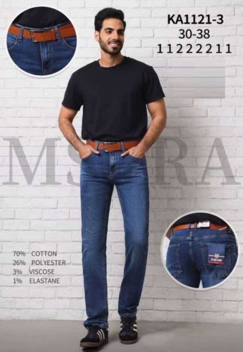 Spodnie jeansy meskie Roz 30-38, 1 Kolor Paczka 12 szt